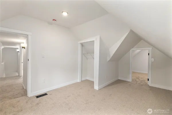 an empty room with a natural light