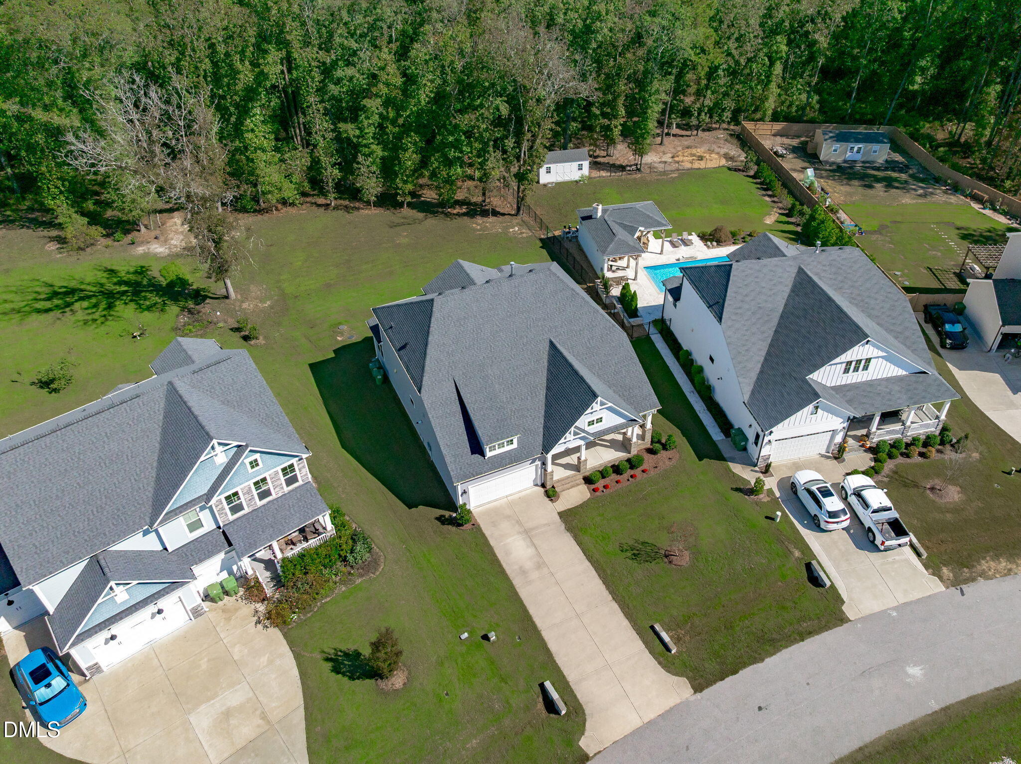 7033 Leando Drive Willow Spring, NC 27592 - Photo 2 of 43 Aerial Front Left