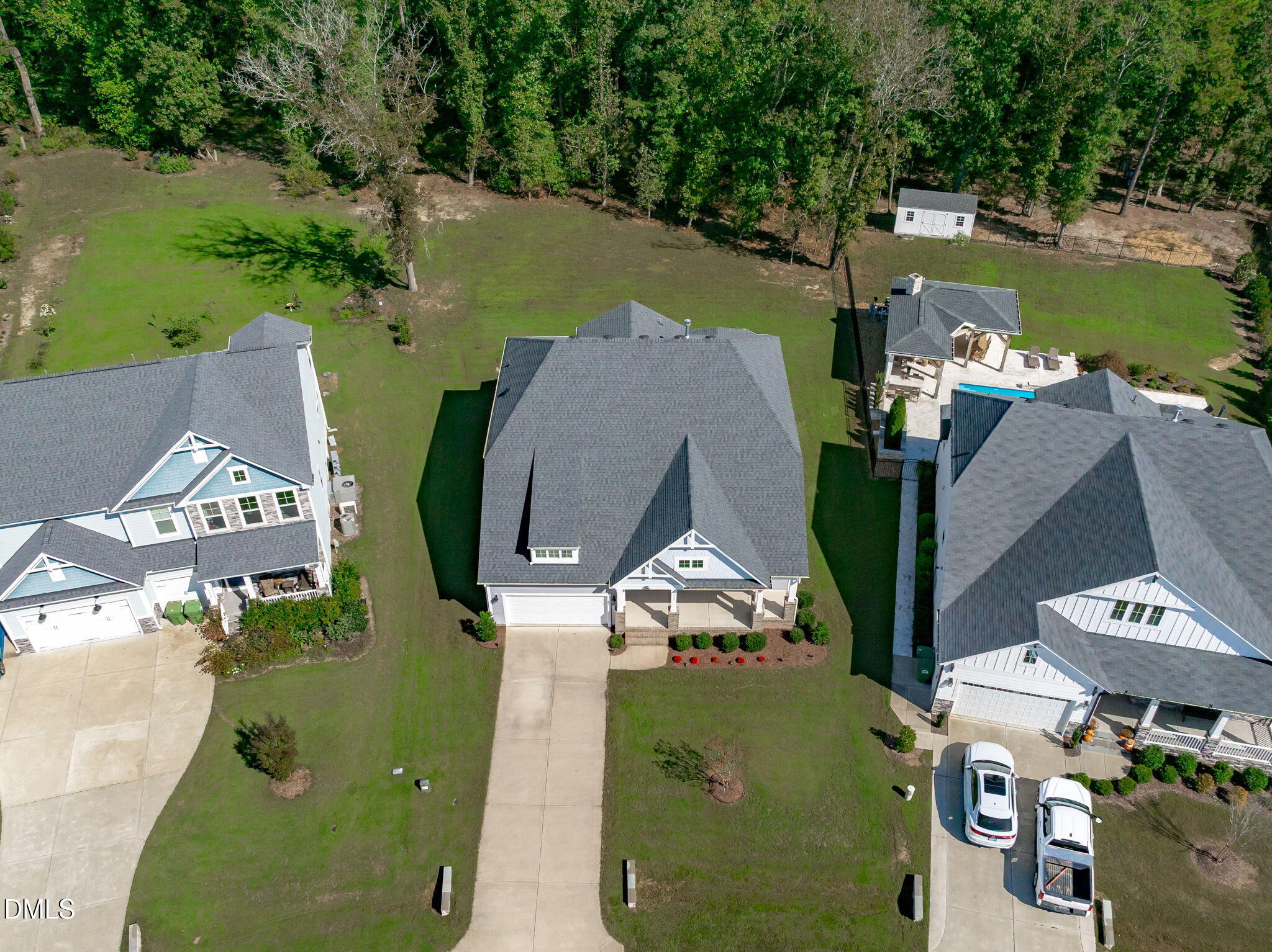 7033 Leando Drive Willow Spring, NC 27592 - Photo 40 of 43 Aerial Front