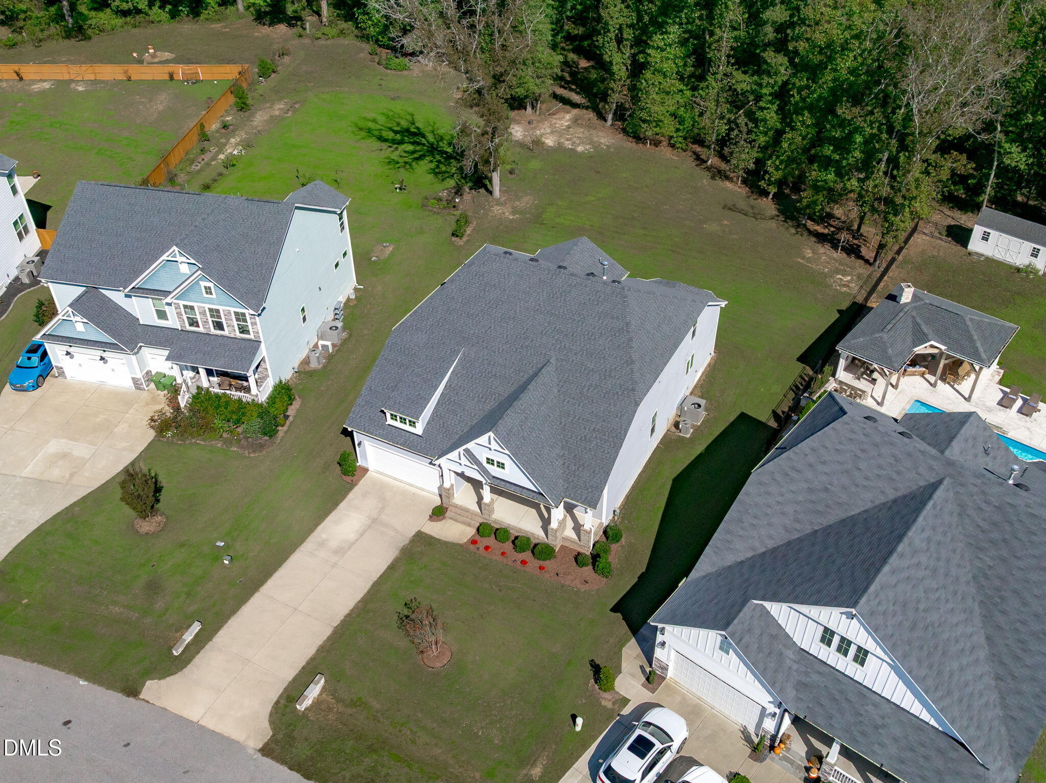 7033 Leando Drive Willow Spring, NC 27592 - Photo 41 of 43 Aerial Front Right