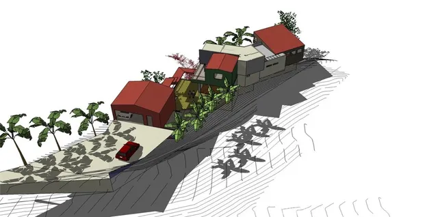 a black and white photo of a painting