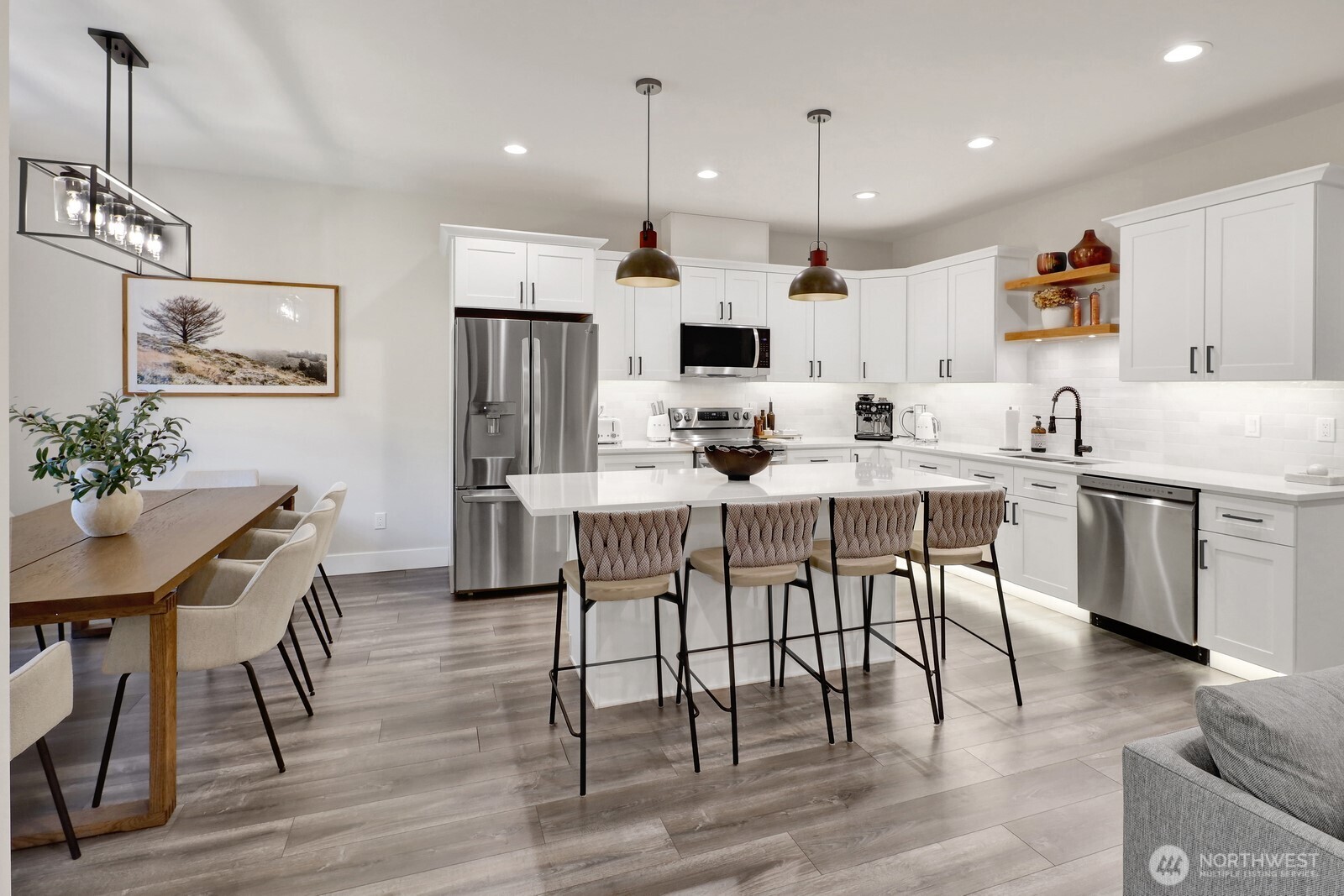 8228 Goldrun Drive Maple Falls, WA 98266 - Photo 13 of 33 a view of kitchen with cabinets table and chairs