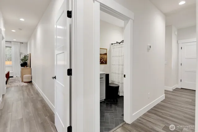 wooden floor in a gallery