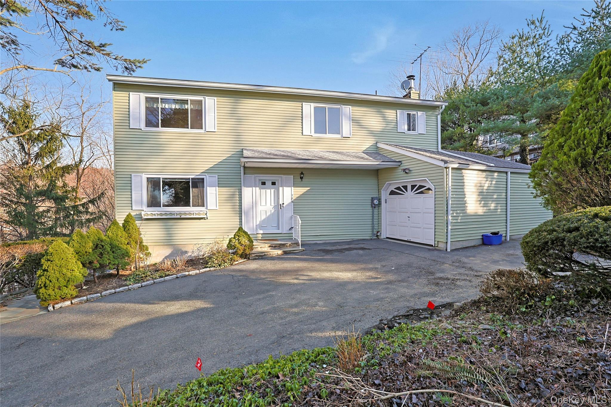 a view of a house with a patio