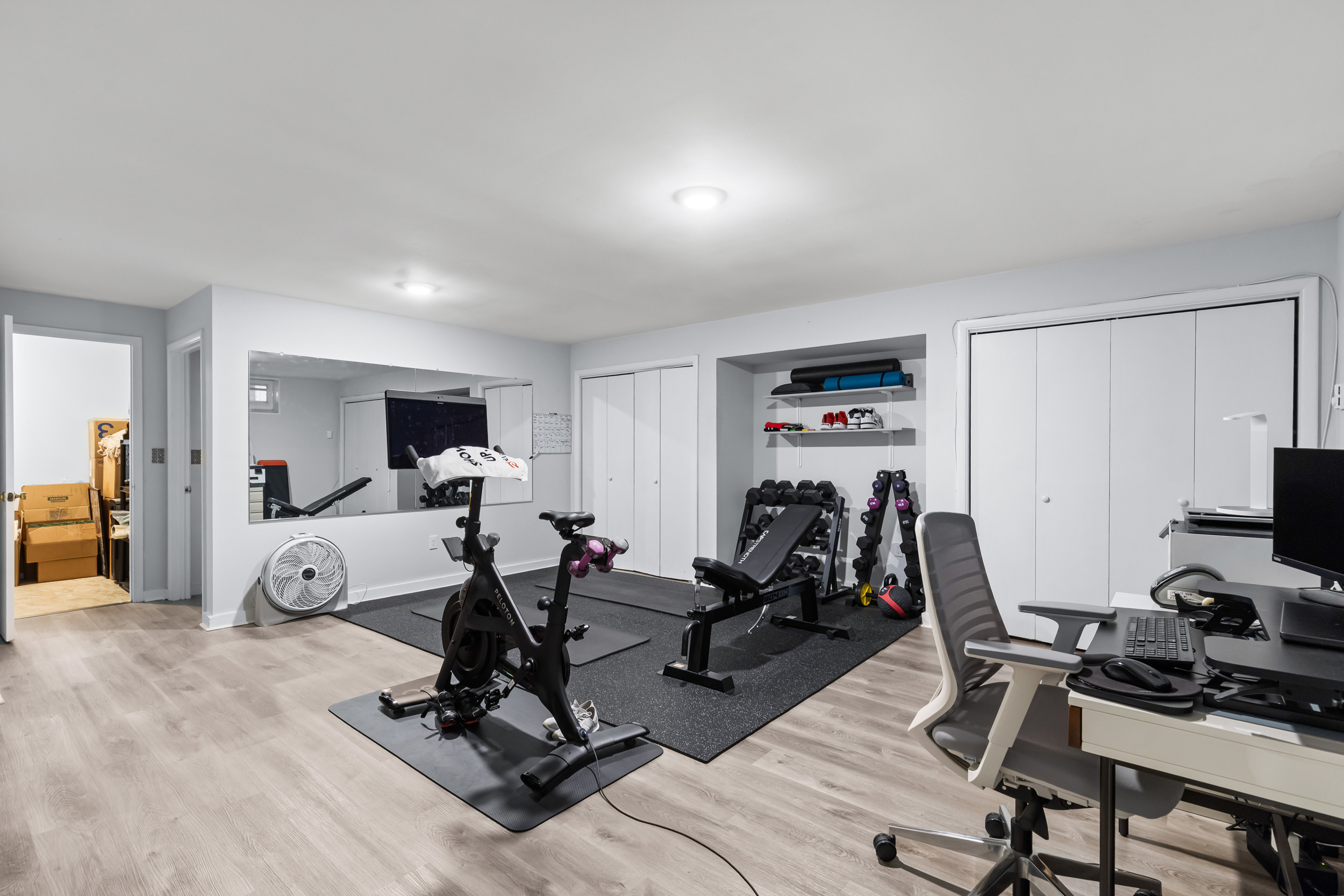 48 Randall Avenue, Unit 3 Stamford, CT 06905 - Photo 21 of 25 a view of a room with gym equipment