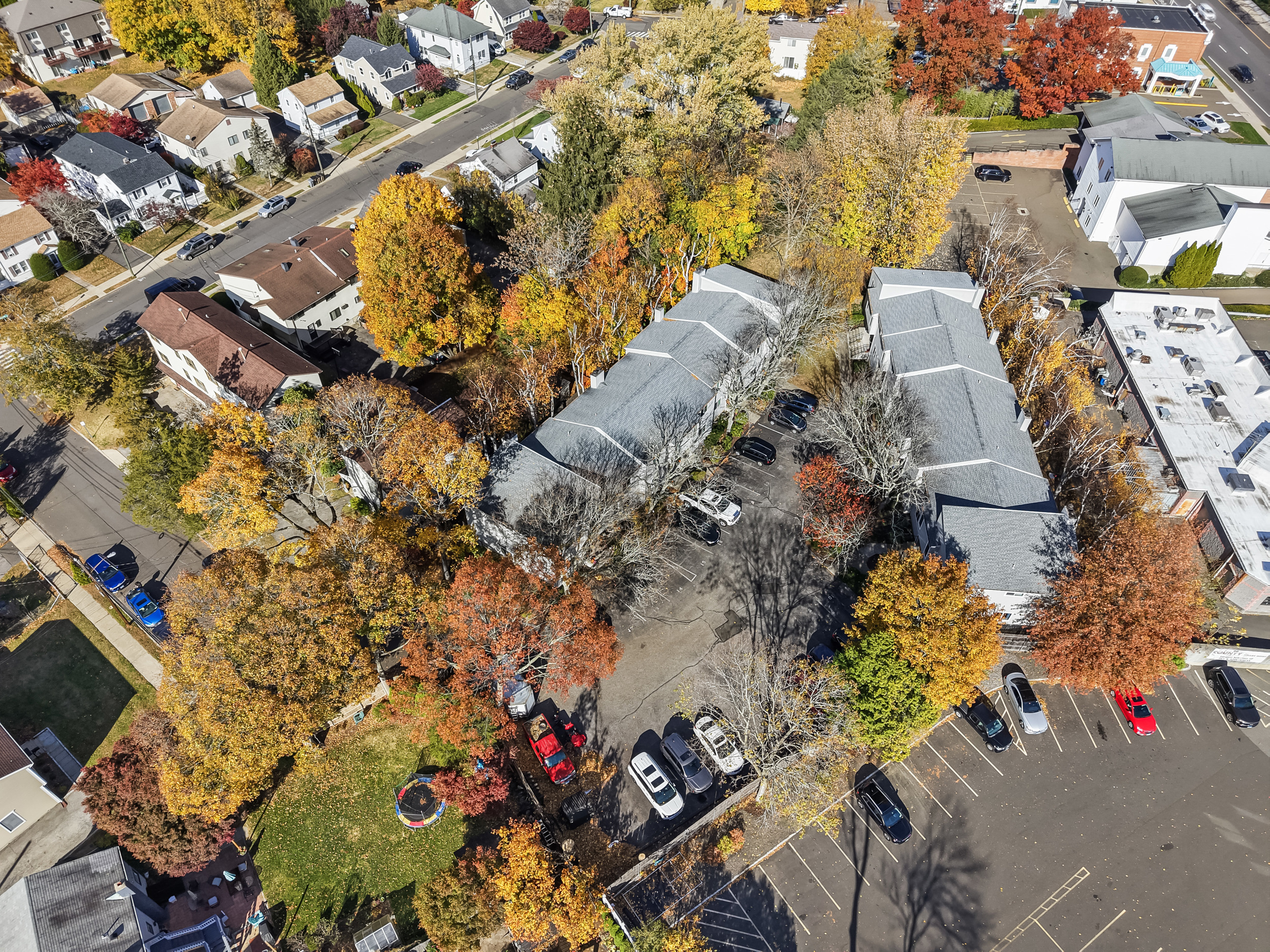 48 Randall Avenue, Unit 3 Stamford, CT 06905 - Photo 24 of 25 an aerial view of residential houses with outdoor space