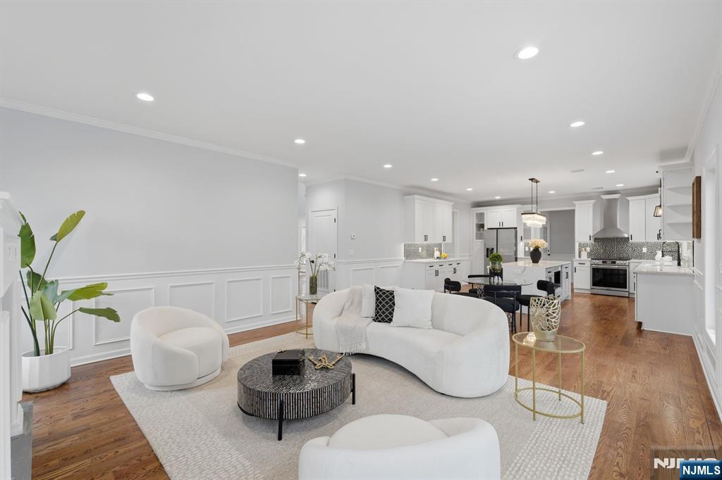 188 Edwards Road Parsippany, NJ 07054 - Photo 19 of 41 a living room with furniture and a wooden floor