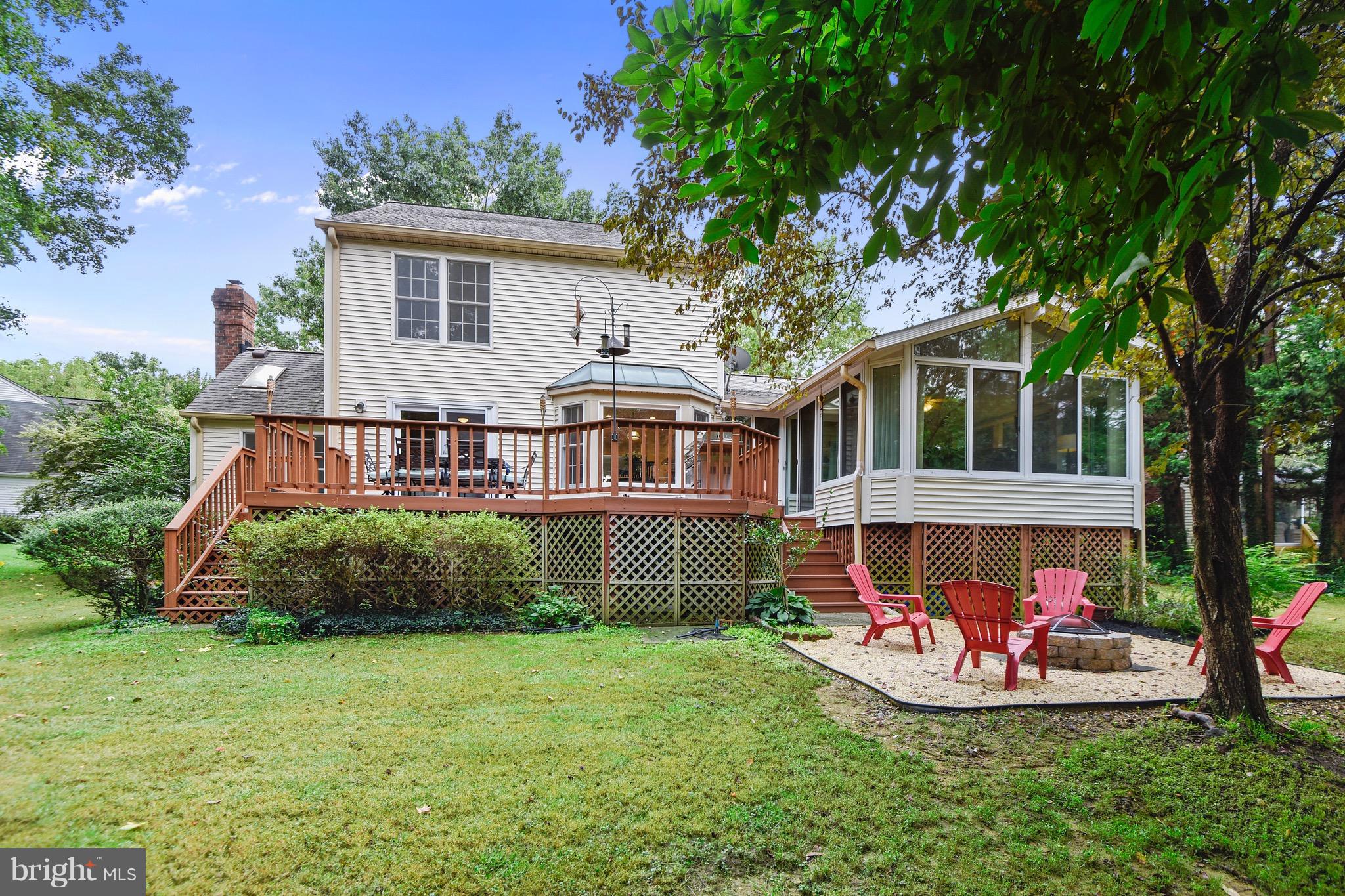 301 Canterfield Road Annapolis, MD 21403 - Photo 2 of 29 Private yard with fire pit backs to woods