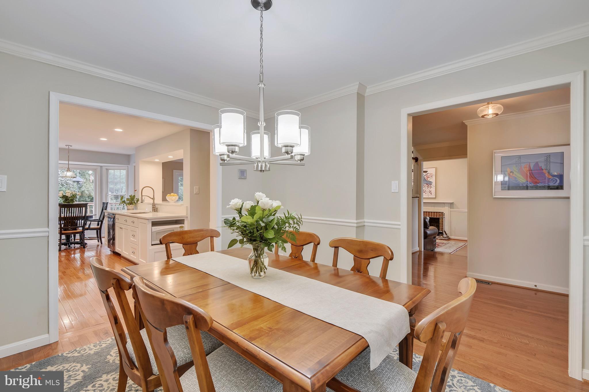301 Canterfield Road Annapolis, MD 21403 - Photo 8 of 29 Generous Dining Room open to renovated kitchen