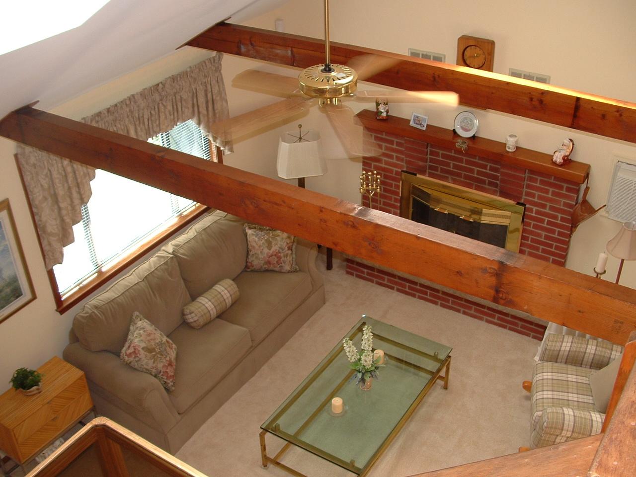 347 Village Road Effort, PA 18330 - Photo 11 of 16 View from Loft of Living Room