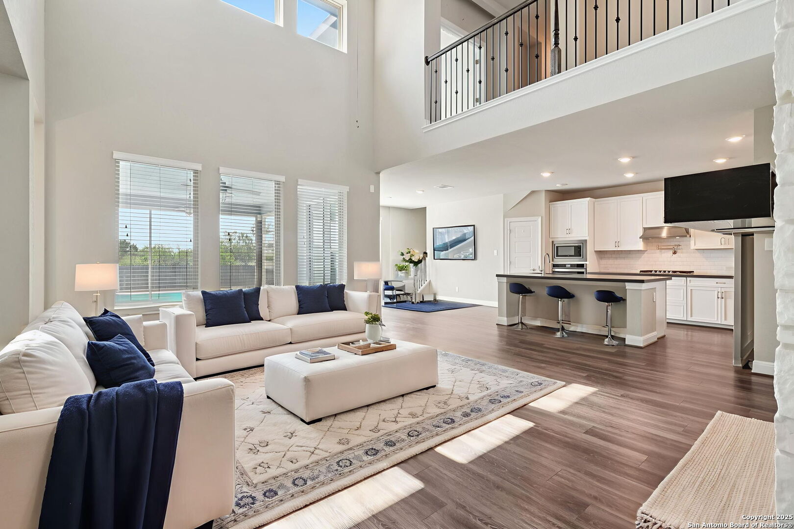 2622 Raven Ridge Point San Antonio, TX 78259 - Photo 11 of 53 a living room with furniture and a view of kitchen