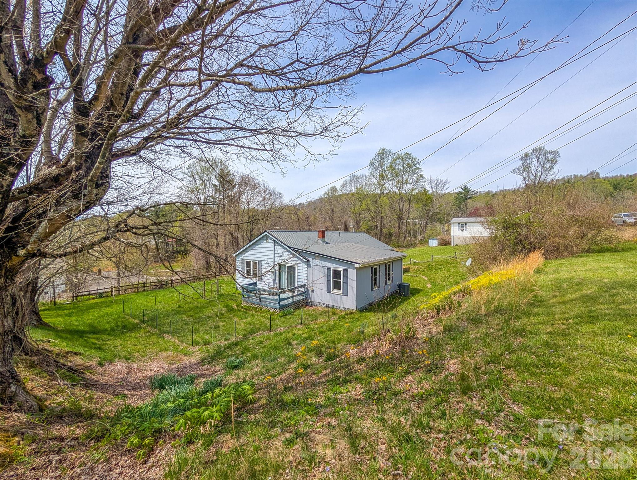 97 Tom Sparks Road Spruce Pine, NC 28777 - Photo 28 of 35 a view of a house with a yard and a large tree