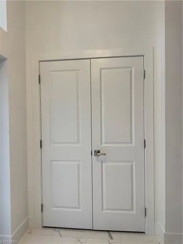 a view of a utility room with a projector