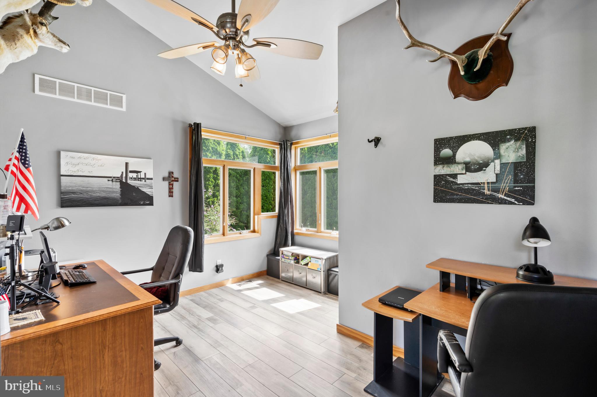 213 Cross Road Gilbertsville, PA 19525 - Photo 24 of 75 a view of a workspace with furniture and a window