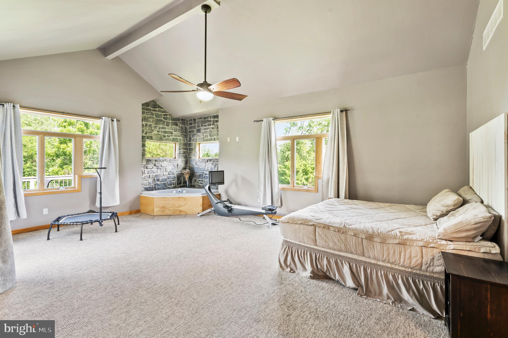 213 Cross Road Gilbertsville, PA 19525 - Photo 25 of 75 a bedroom with furniture and a large window