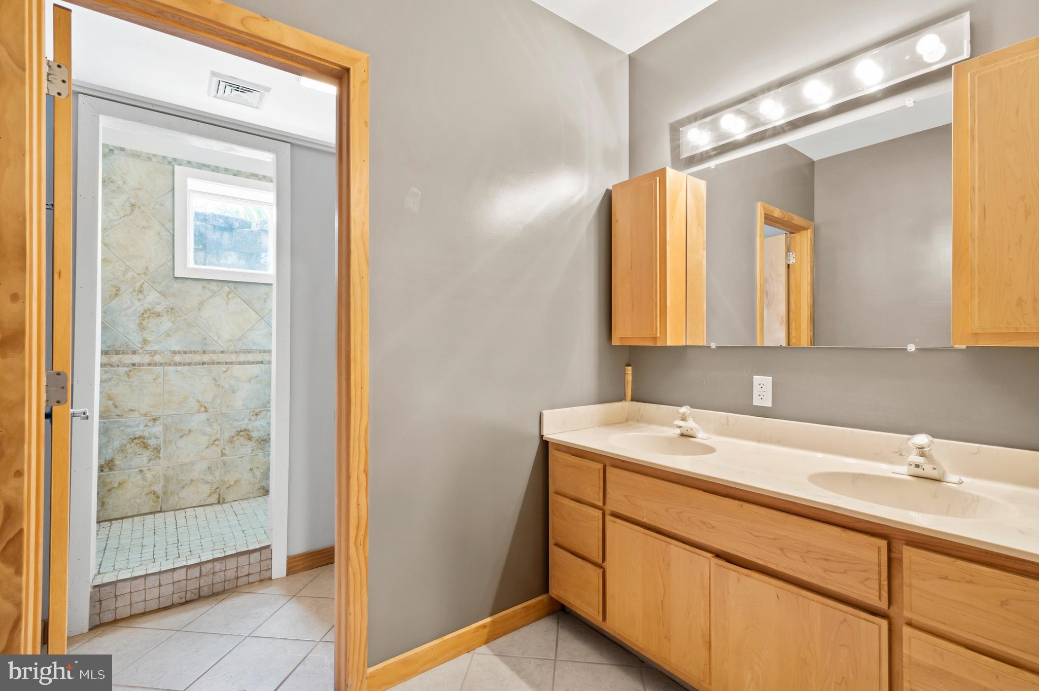 213 Cross Road Gilbertsville, PA 19525 - Photo 50 of 75 a bathroom with a sink and a mirror