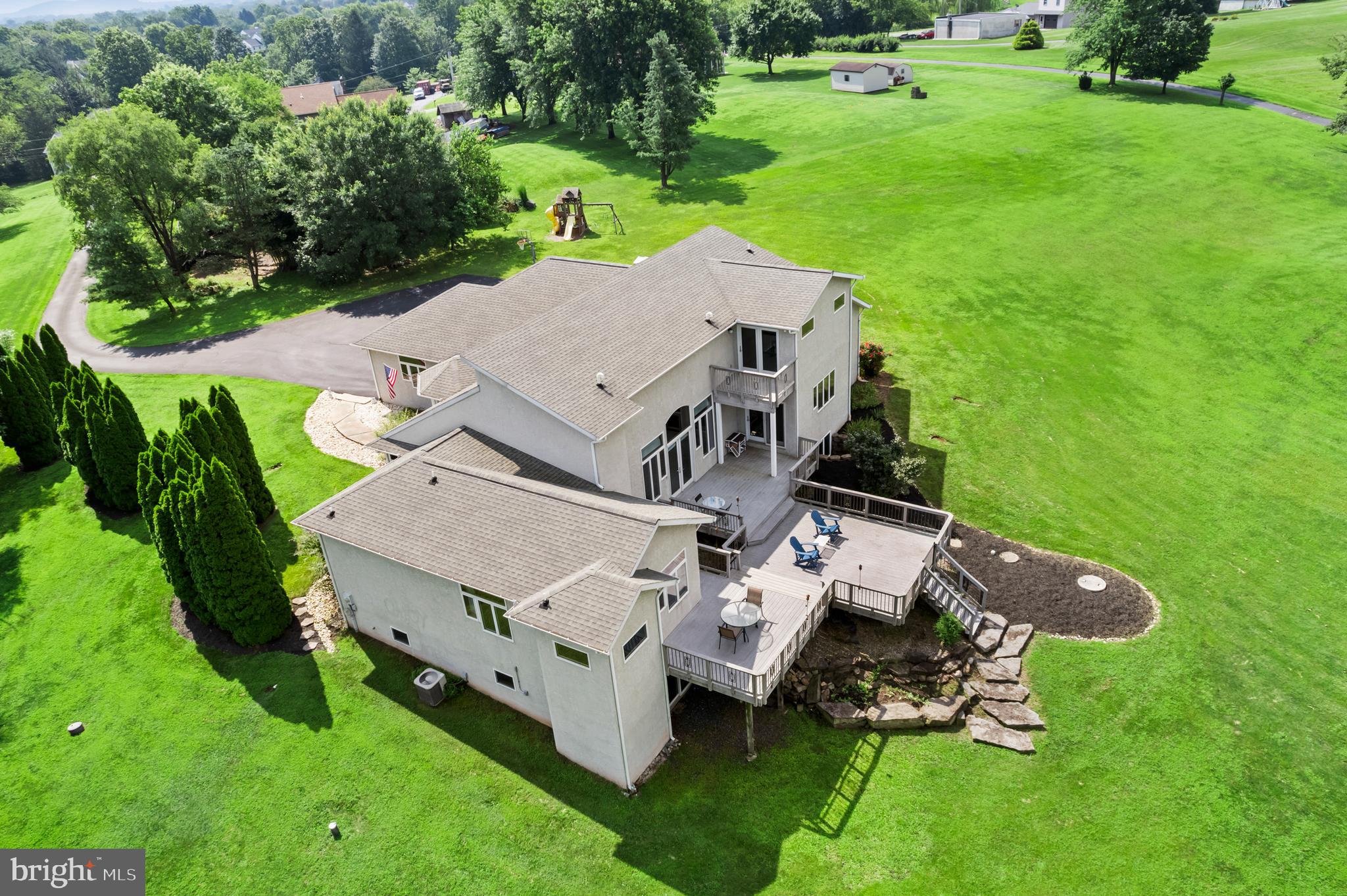 213 Cross Road Gilbertsville, PA 19525 - Photo 68 of 75 an aerial view of a house with backyard