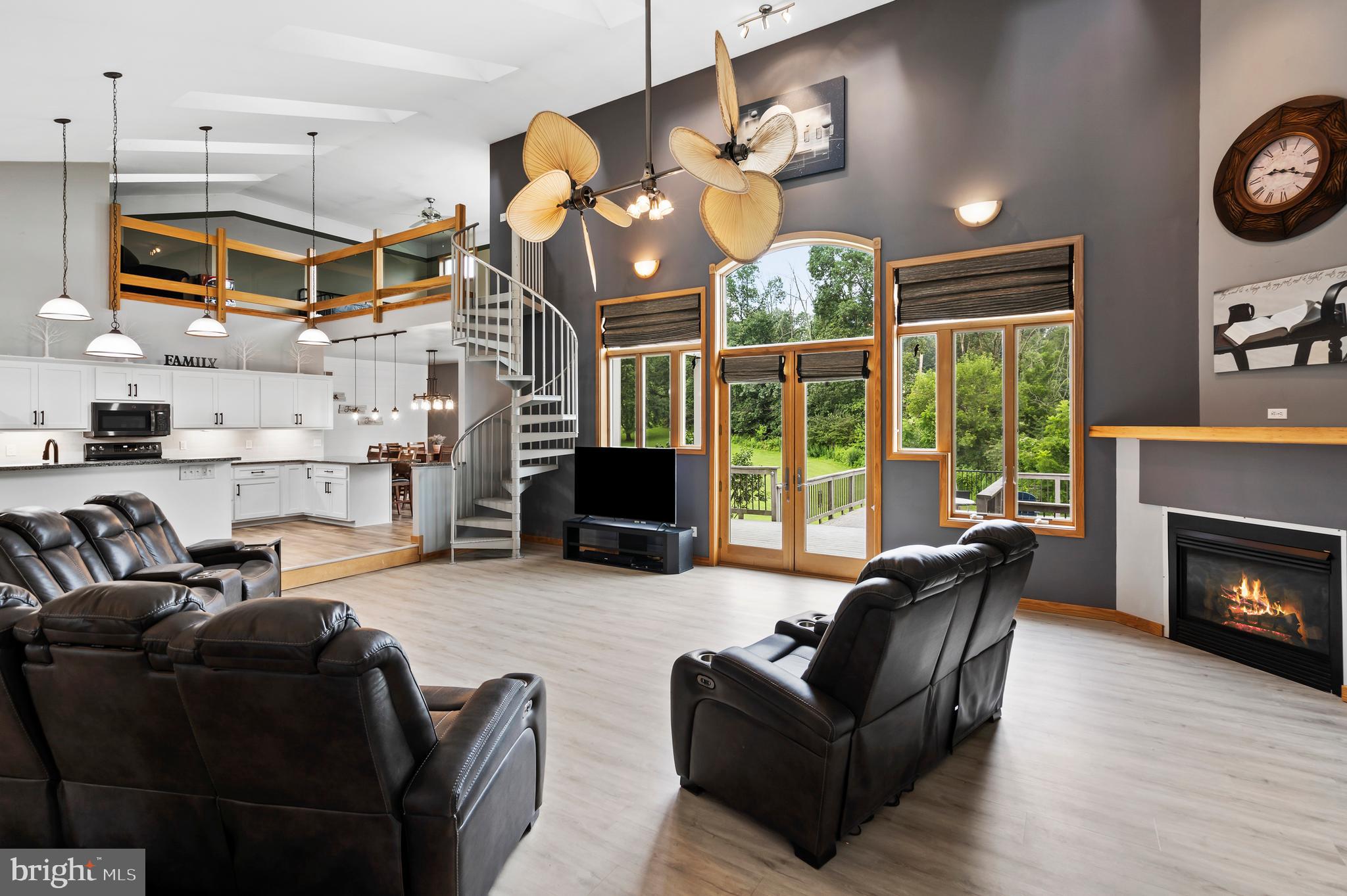 213 Cross Road Gilbertsville, PA 19525 - Photo 7 of 75 a living room with furniture fireplace and flat screen tv