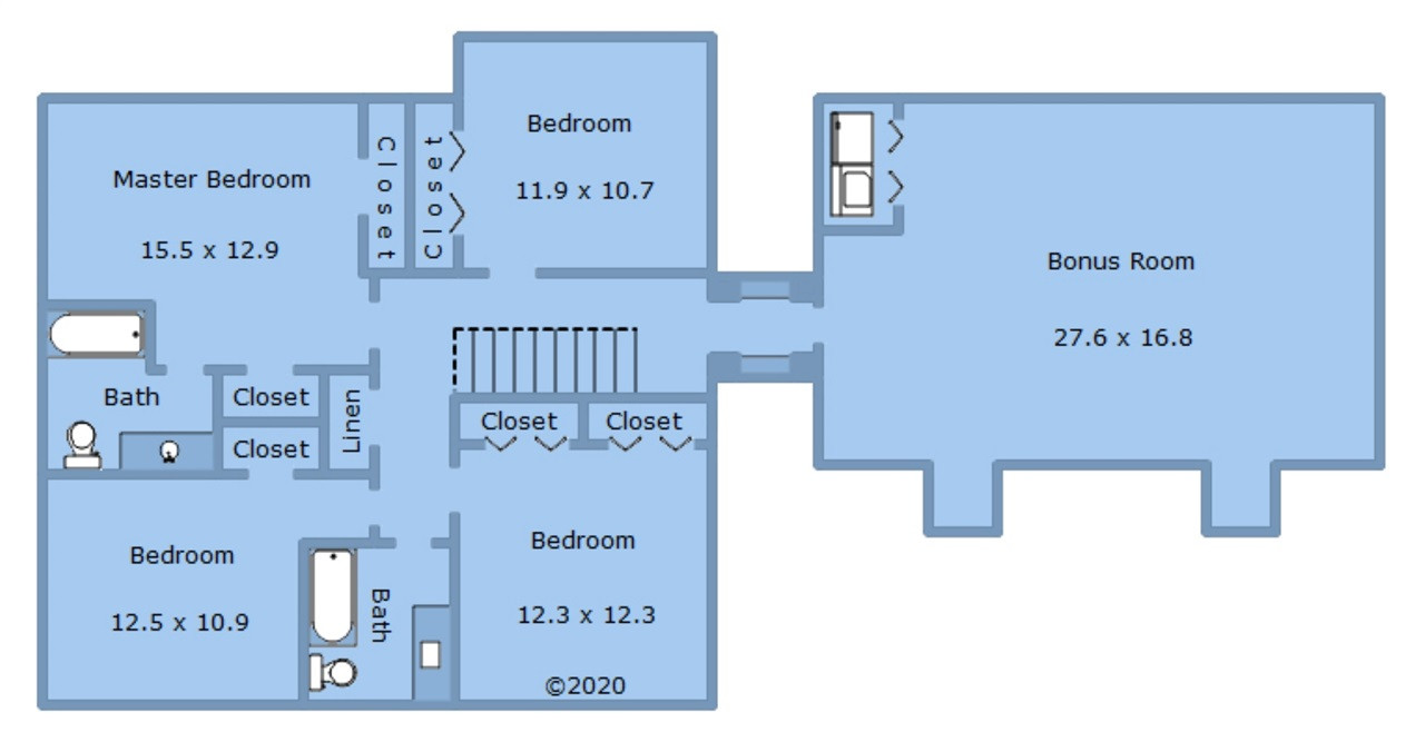 2407 Mt Vernon Church Road Raleigh, NC 27614 - Photo 29 of 29 2nd Floor Plan