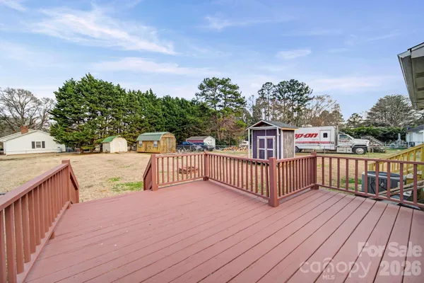 a view of a deck