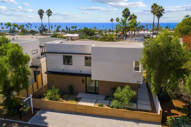 a view of a room with a large window