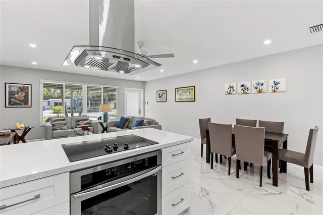 a view of a backyard with a small cabin