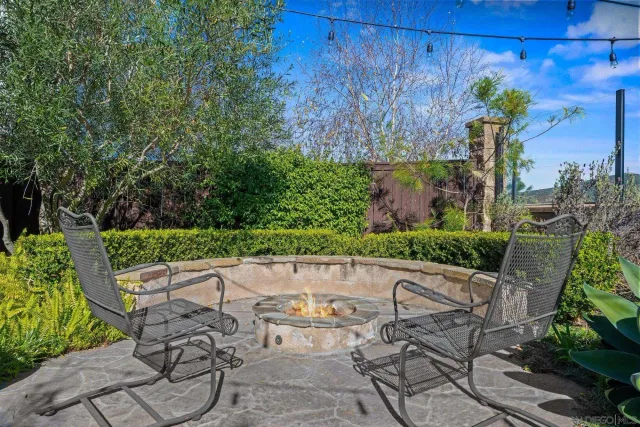a view of an outdoor sitting space
