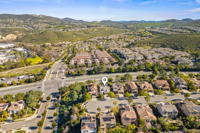 a view of city and mountain