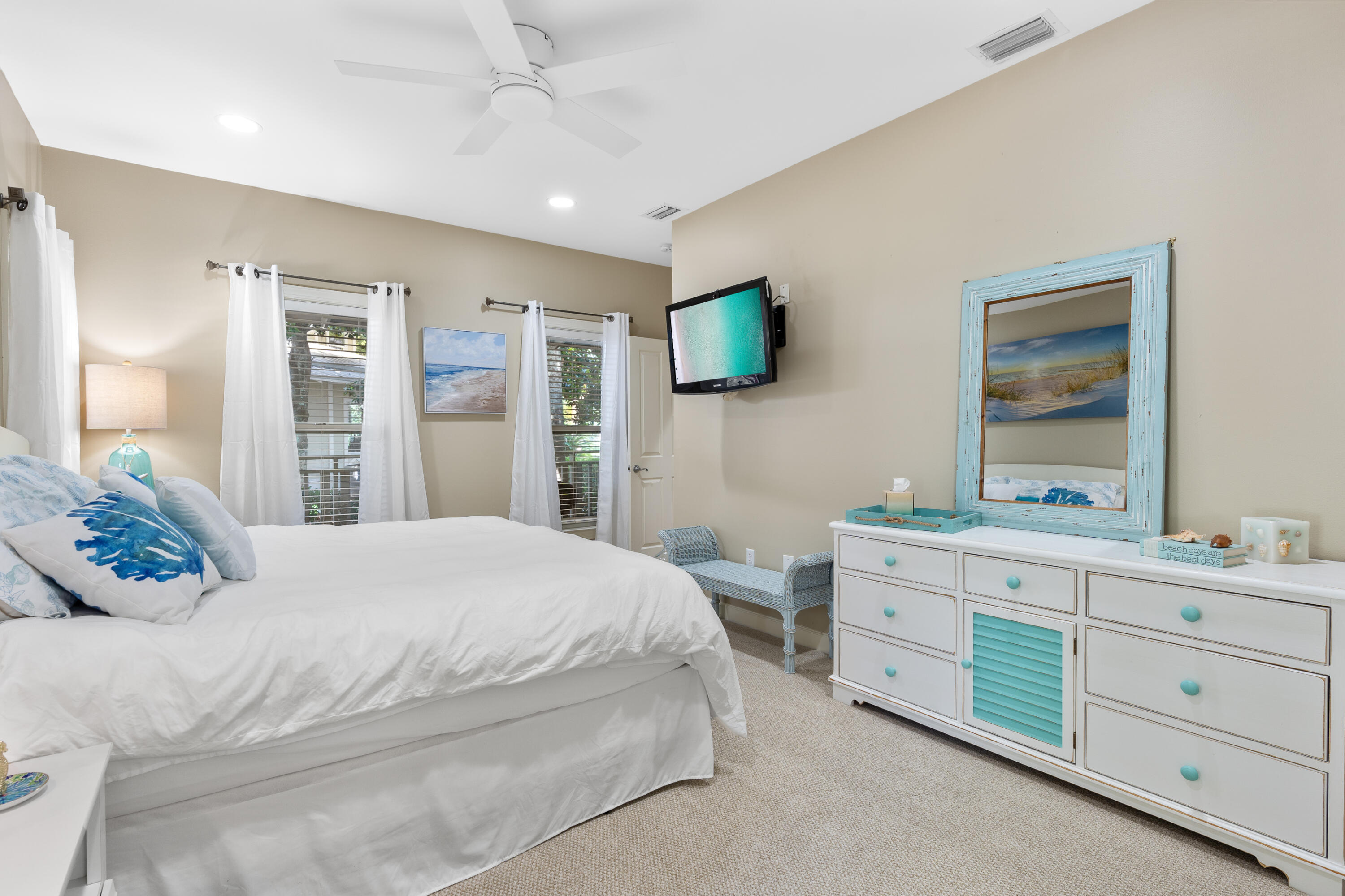 1108 Prestwick Place Miramar Beach, FL 32550 - Photo 23 of 47 a bedroom with a bed and a dresser