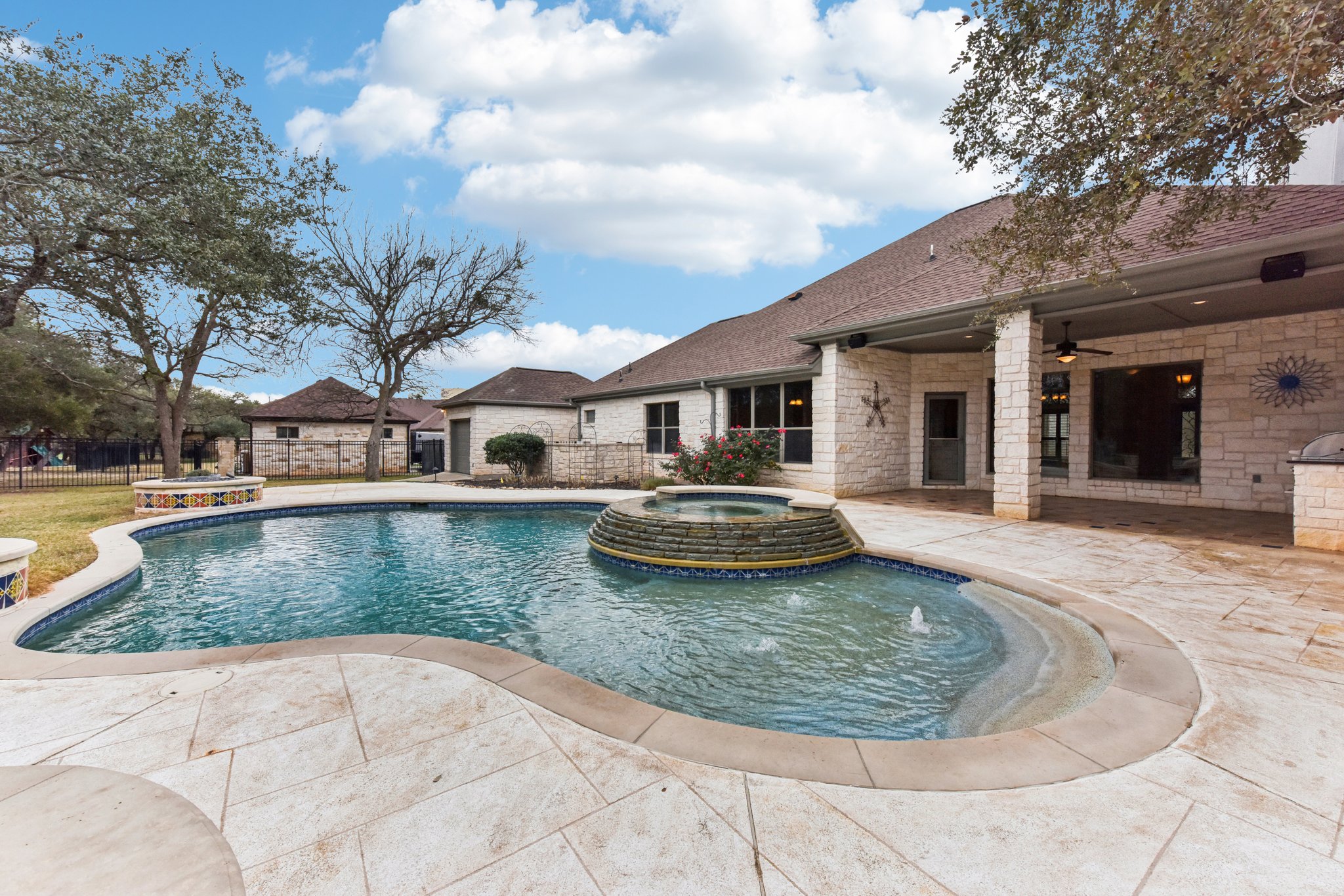 105 Silver Leaf Drive Georgetown, TX 78633 - Photo 33 of 40 a view of a house with swimming pool and sitting area