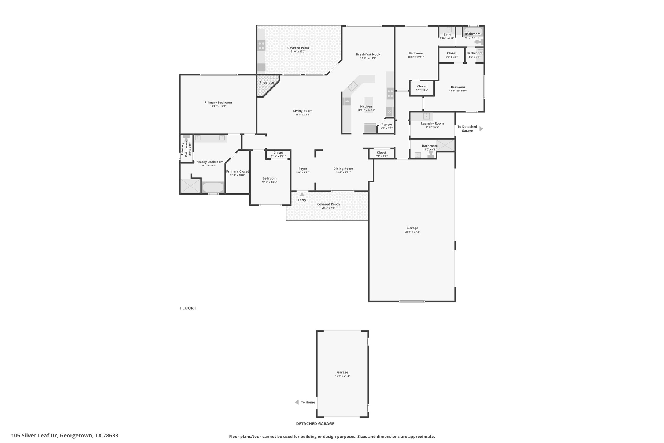 105 Silver Leaf Drive Georgetown, TX 78633 - Photo 40 of 40 a picture of floor plan