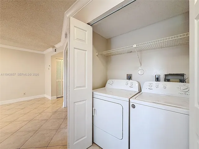 a view of room with window and outside view