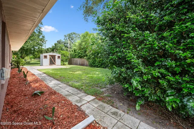 a view of a park with large trees and a lots of trees