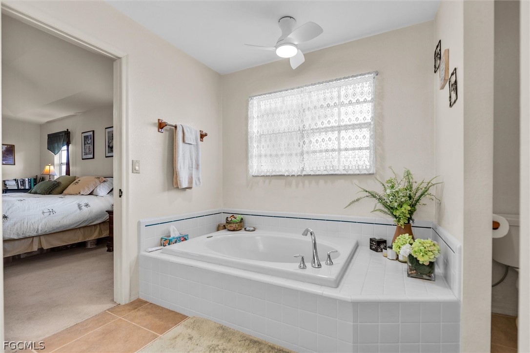5997 Dragoon Court Fort Denaud, FL 33935 - Photo 25 of 49 a en suite bathroom with a tub and potted plant
