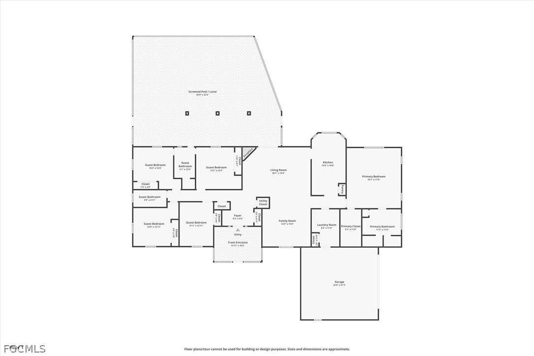5997 Dragoon Court Fort Denaud, FL 33935 - Photo 31 of 49 a picture of floor plan