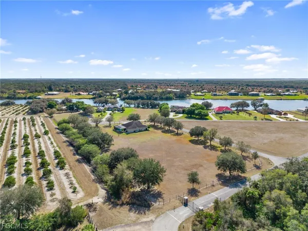 a view of a lake with outdoor space