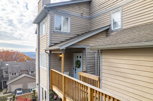 a view of a house with a deck