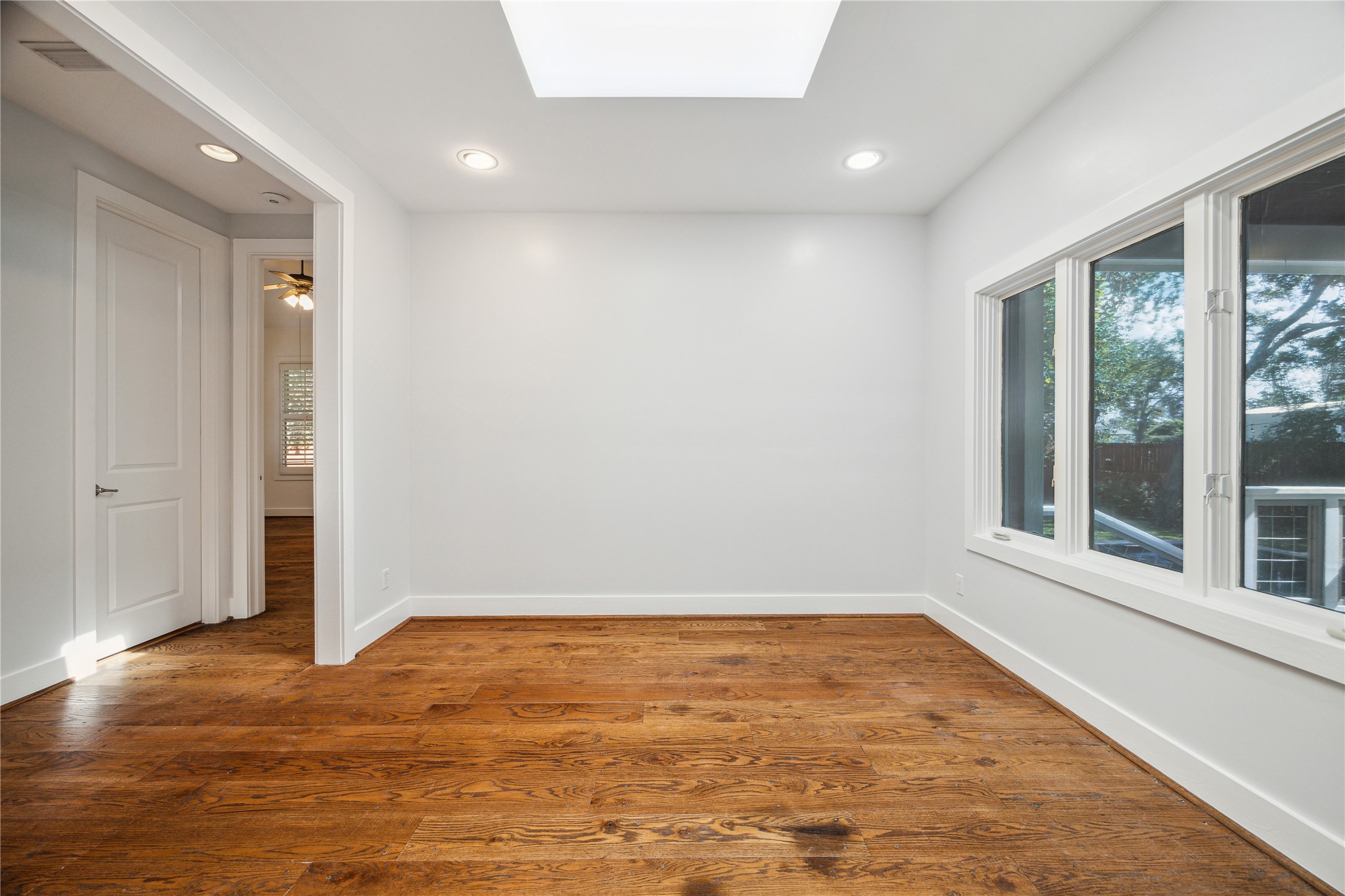 1238 West 22nd Street Houston, TX 77008 - Photo 11 of 43 The office facing the hallway leading to the 1st floor Primary Bedroom and the door furthest to the left is a large storage room (8x5)
