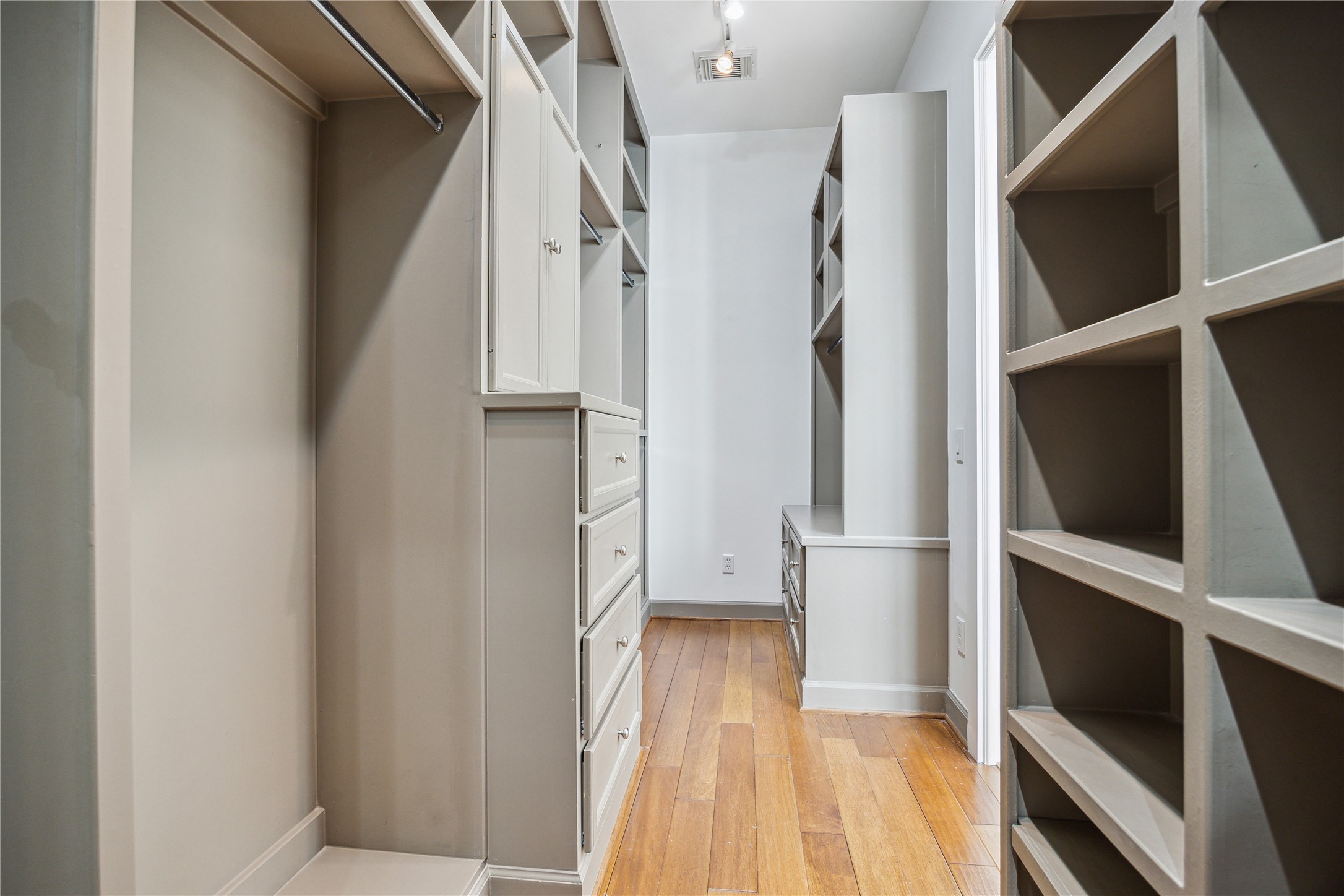 1238 West 22nd Street Houston, TX 77008 - Photo 19 of 43 Large (14x6) walk-in closet in Primary Bathroom with adjustable shelving and built-in drawers
