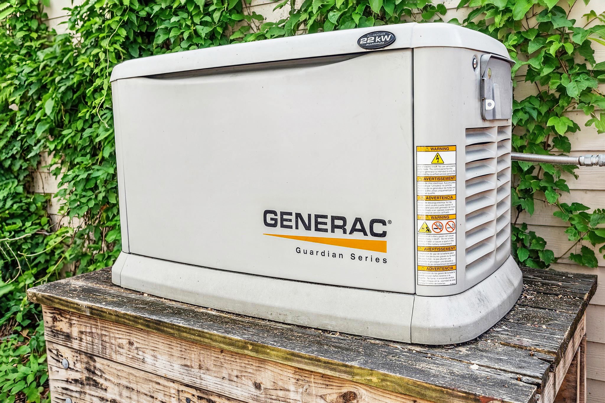 1238 West 22nd Street Houston, TX 77008 - Photo 3 of 43 Whole-house generator tucked away on the other side of the property along with the AC units