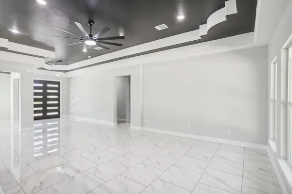 a view of an empty room