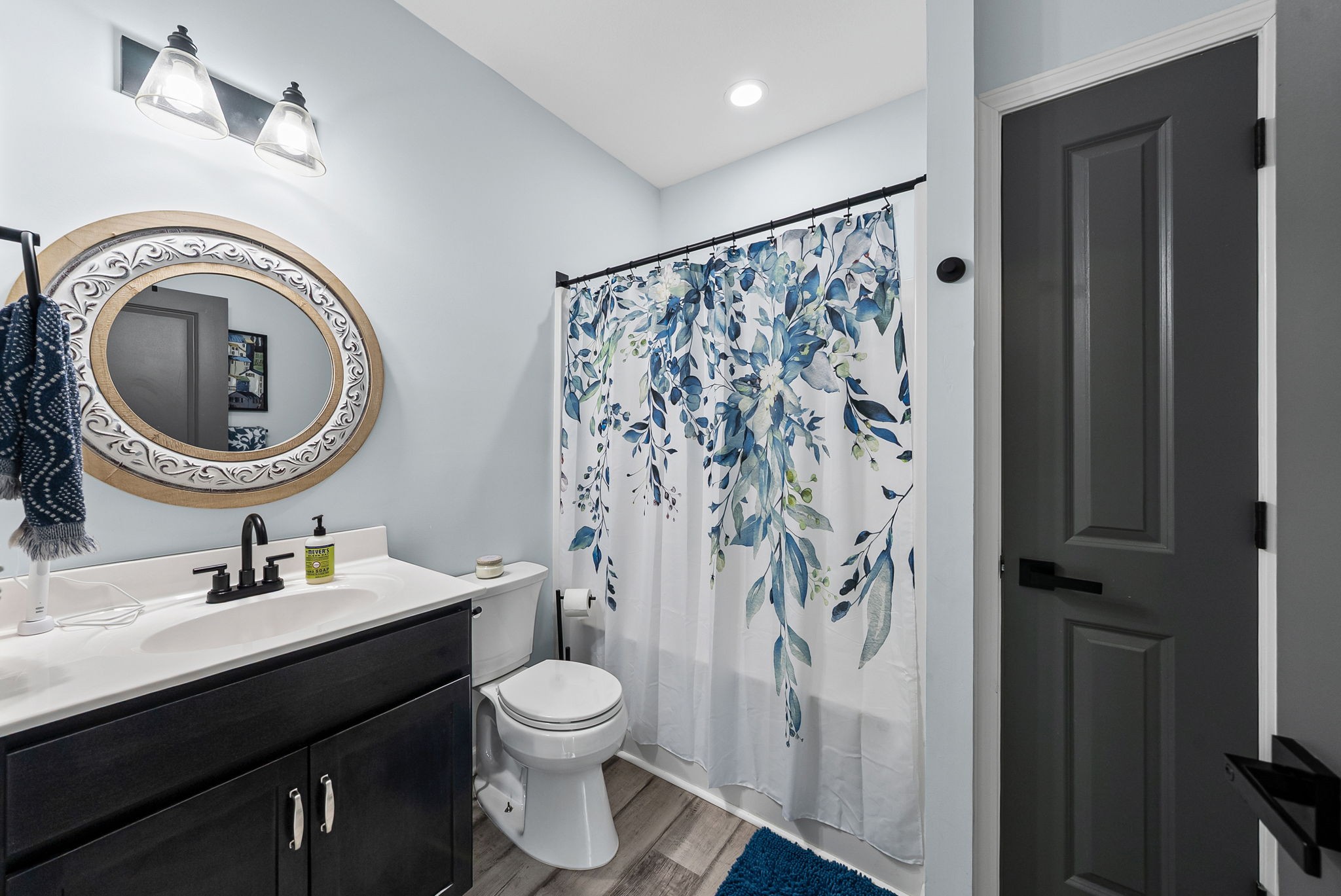 1698 Montgomery Church Road Cadiz, KY 42211 - Photo 21 of 39 a bathroom with a sink a toilet and a shower