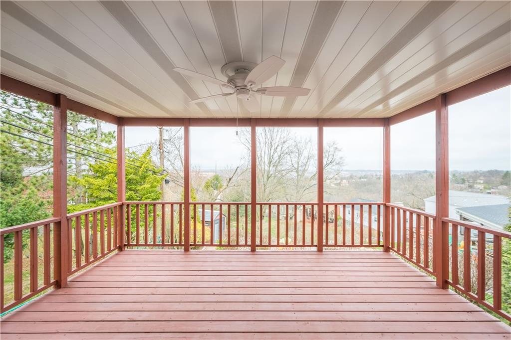 29 Carleton Drive Pittsburgh, PA 15243 - Photo 21 of 25 a view of a balcony with wooden floor