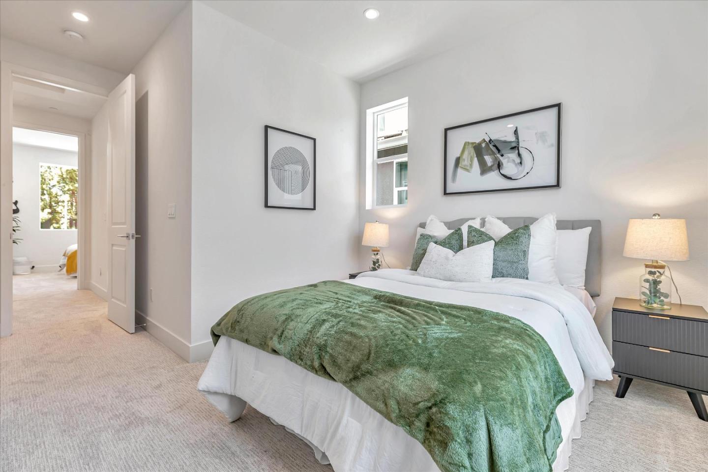 326 Isabelline Court San Ramon, CA 94583 - Photo 19 of 35 a spacious bedroom with a bed and a painting on the wall