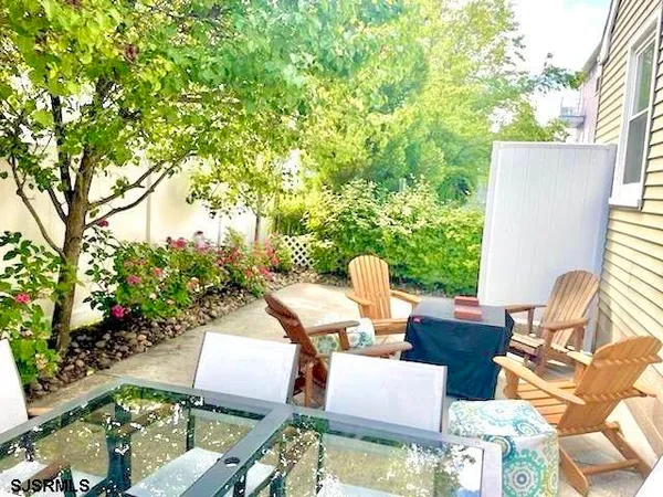 outdoor space with patio furniture