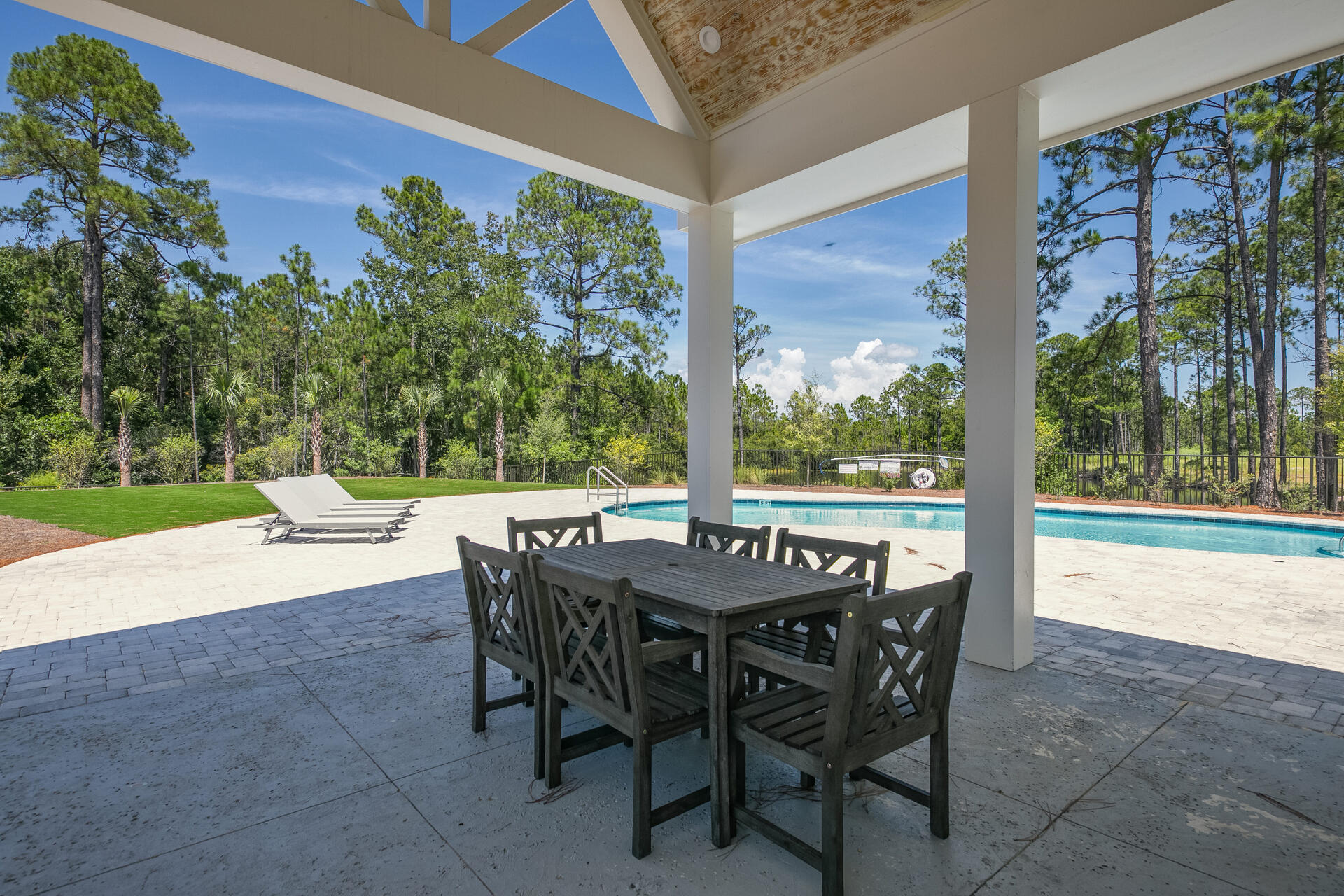 276 Sugar Sands Drive Santa Rosa Beach, FL 32459 - Photo 6 of 16 a dining room with furniture and garden view