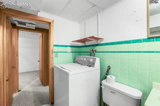 a view of a glass door