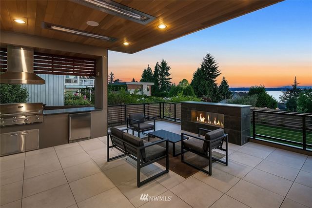 a outdoor space with lots of potted plants