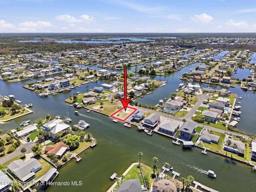 3473 Gulf Coast Drive Hernando Beach, FL 34607 - Photo 18 of 50 an aerial view of residential houses with outdoor space