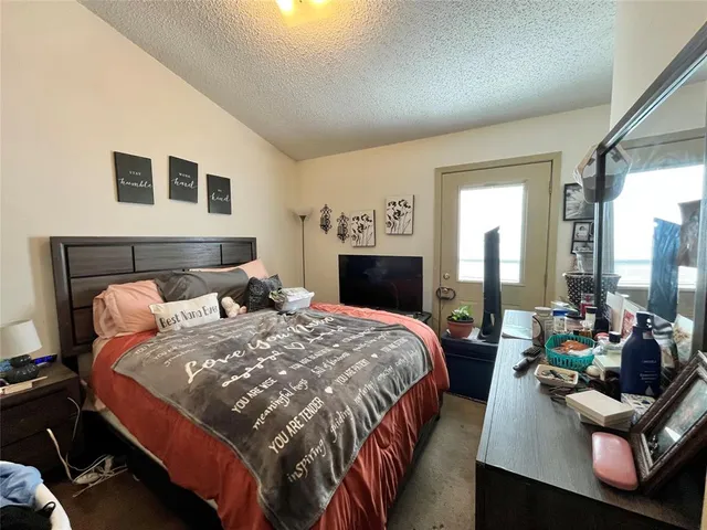 a bed room with a bed and a couch